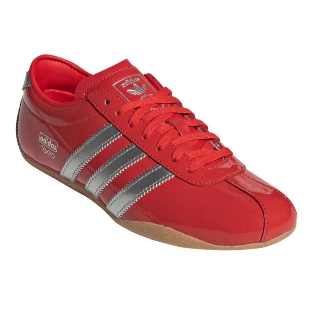 adidas Red and Silver Athletic Shoes - Picture 2 of 11